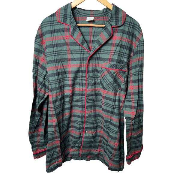 Magnolia Hearth & Hand Green Plaid Pajama Set Women's Large Tall - Picture 1 of 9